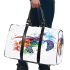 Watercolor sea turtle 3d travel bag