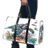 Watercolor sea turtle with coral reef and fish 3d travel bag