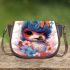 Whimsical aviary a playful perch Saddle Bags for Women: Perfect Gift for Girlfriend, Wife, Daughter