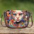 Whimsical cat in colorful dreamscape Saddle Bags for Women: Perfect Gift for Girlfriend, Wife, Daughter