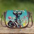 Whimsical cat on cloud nine Saddle Bags for Women: Perfect Gift for Girlfriend, Wife, Daughter