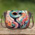 Whimsical cat with sunglasses Saddle Bags for Women: Perfect Gift for Girlfriend, Wife, Daughter