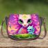 Whimsical feline cloudscape Saddle Bags for Women: Perfect Gift for Girlfriend, Wife, Daughter