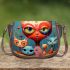 Whimsical feline gathering Saddle Bags for Women: Perfect Gift for Girlfriend, Wife, Daughter