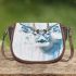 Whitetailed buck watercolor painting saddle bag