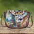 Whitetailed deer painting saddle bag