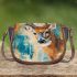 Whitetailed deer painting saddle bag