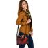 Wolves red moon and dream catcher shoulder handbag