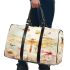 Yellow dragonfly with wings spread 3d travel bag