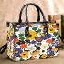 Pattern of flowers and mushroom maru aronson Small Handbag, Totes, Crossbody, Purse: Bag Gift Idea for Girlfriend, Sitter, Birthday, Women ,Daughter, Mama, Ladies