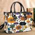 Pattern of flowers and mushroom in the style maru aronson Small Handbag, Totes, Crossbody, Purse: Bag Gift Idea for Girlfriend, Sitter, Birthday, Women ,Daughter, Mama, Ladies