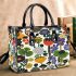 Pattern of flowers and mushroom Small Handbag, Totes, Crossbody, Purse: Bag Gift Idea for Girlfriend, Sitter, Birthday, Women ,Daughter, Mama, Ladies