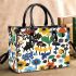 Pattern of flowers dogs cats mushrooms Small Handbag, Totes, Crossbody, Purse: Bag Gift Idea for Girlfriend, Sitter, Birthday, Women ,Daughter, Mama, Ladies