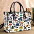 Pattern of flowers dogs cats mushrooms Small Handbag, Totes, Crossbody, Purse: Bag Gift Idea for Girlfriend, Sitter, Birthday, Women ,Daughter, Mama, Ladies