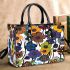 Pattern of flowers maru aronson Small Handbag, Totes, Crossbody, Purse: Bag Gift Idea for Girlfriend, Sitter, Birthday, Women ,Daughter, Mama, Ladies