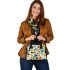 Pattern of flowers in the style maru aronson Shoulder Handbag, Totes, Crossbody, Purse: Gift Idea for Girlfriend, Women ,Daughter, Mama, Ladies