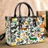 Pattern of flowers wild animals in the style maru aronson Small Handbag, Totes, Crossbody, Purse: Bag Gift Idea for Girlfriend, Sitter, Birthday, Women ,Daughter, Mama, Ladies