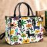 Pattern of flowers wild animals maru aronson Small Handbag, Totes, Crossbody, Purse: Bag Gift Idea for Girlfriend, Sitter, Birthday, Women ,Daughter, Mama, Ladies