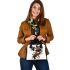 Abstract animal combining organic shapes shoulder handbag