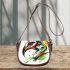 Abstract animal large abstract shapes around the creature saddle bag