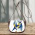 Abstract art vector design featuring a sliding bird saddle bag