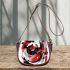 Abstract art vector graphic saddle bag