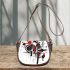 Abstract art vector graphic saddle bag