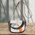 Abstract line drawing saddle bag