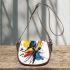 Abstract with the shape of a butterfly saddle bag