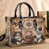 Alaska dogs and cats drink coffee with dream catcher small handbag