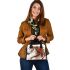 American paint horse adorned with native inspired regalia shoulder handbag