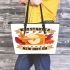 An Optimist Is A Person Who Starts A New Diet On Thanksgiving Day Leather Tote Bag