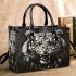 Angry white tiger with dream catcher small handbag