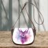 Beautiful male deer with antlers depicted saddle bag