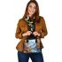 Beautiful painting of an deer in the mountains shoulder handbag