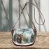 Beautiful watercolor painting of an elk in the forest saddle bag