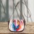 Beautiful watercolor painting of horse head saddle bag