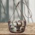 birds smile with dream catcher Saddle Bag