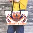 Black friday tribe Leather Tote Bag