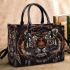 Black tiger smile with dream catcher small handbag