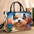 Bubbly bichon bliss small handbag