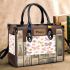 Butterflies and flowers pattern small handbag