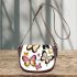 Butterflies of different shapes saddle bag