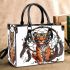 Cartoon tiger and dream catcher small handbag