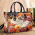 Cat amidst blooms Chic Stylish Small Handbag & Women Totes: Perfect Gift for Girlfriend | Crossbody, Purse, Handbag