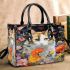 Cat among the blooms Chic Stylish Small Handbag & Women Totes: Perfect Gift for Girlfriend | Crossbody, Purse, Handbag