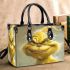 Cats and yellow grinchy smile toothless like small handbag