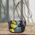 Cats and yellow grinchy smile toothless like rabbit saddle bag