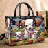 Charming canine family portrait small handbag