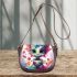 Cheerful dragon on colorful table Saddle Bags for Women: Perfect Gift for Girlfriend, Wife, Daughter